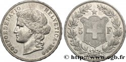 SWITZERLAND - CANTON OF BERN 5 Francs Helvetia 1890 Berne
