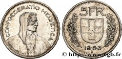 SVIZZERA  5 Francs Berger des alpes 1953 Berne
