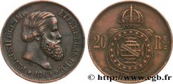 BRAZIL 20 Réis Pierre II 1869 