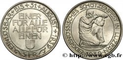SUISSE - CANTON LUCERNA 5 Francs 1939 