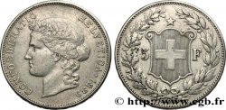 SUIZA 5 Francs Helvetia 1889 Berne