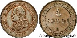 VATICAN - PIUS IX (Giovanni Maria Mastai Ferretti) 4 Soldi (20 Centesimi) an XXII 1868 Rome