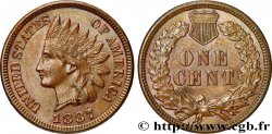 ESTADOS UNIDOS DE AMÉRICA 1 Cent tête d’indien, 3e type 1887 Philadelphie