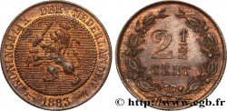 NIEDERLANDE 2 1/2 Cents lion couronné 1883 Utrecht