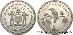 BELIZE 25 Cents Proof Motmot à sourcils bleus 1974  MS 