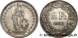 SWITZERLAND 2 Francs Helvetia 1932 Berne