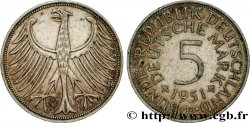 GERMANY 5 Mark aigle 1951 Stuttgart