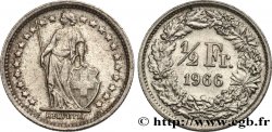 SWITZERLAND 1/2 Franc Helvetia 1966 Berne - B