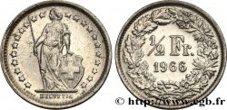 SUISSE 1/2 Franc Helvetia 1966 Berne - B