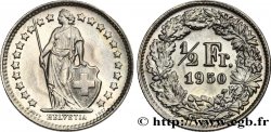 SUISSE 1/2 Franc Helvetia 1950 Berne