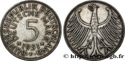 ALLEMAGNE 5 Mark aigle 1951 Stuttgart