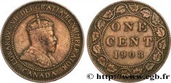 CANADA 1 Cent Edouard VII 1908 