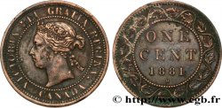 CANADA 1 Cent Victoria 1881 Heaton