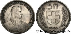SUIZA 5 Francs berger 1923 Berne