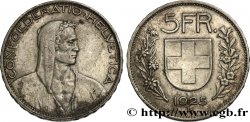 SUISSE 5 Francs berger 1925 Berne