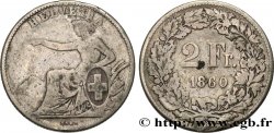 SVIZZERA  2 Francs Helvetia 1860 Berne