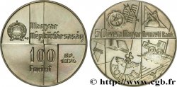 HONGRIE 100 Forint 50e anniversaire de la Banque nationale de Hongrie 1970 Budapest