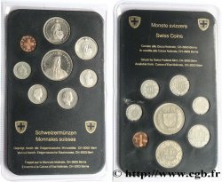 SUISSE Série FDC 8 Monnaies 1980 