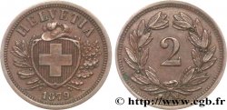 SCHWEIZ 2 Centimes (Rappen) 1879 Berne
