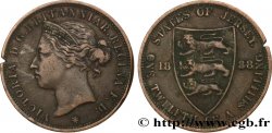 JERSEY 1/12 Shilling Reine Victoria 1888 