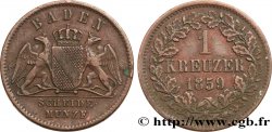 ALLEMAGNE - BADE 1 Kreuzer Grand-Duché de Bade 1859 