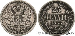 FINLANDE 25 Pennia aigle bicéphale 1866 Helsinki TTB 
