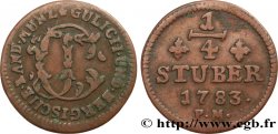 ALLEMAGNE - JULIERS-BERG 1/4 Stuber Duché de Jülich-Berg 1783 Düsseldorf