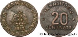 MEXIQUE 20 Centavos 1915 