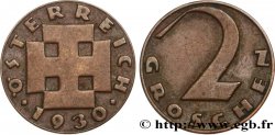 AUSTRIA 2 Groschen 1930  AU 