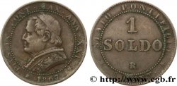 VATICANO Y ESTADOS PONTIFICIOS 1 Soldo an XXI buste large 1867 Rome