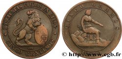 SPANIEN 5 Centimos “ESPAÑA” 1870 Oeschger Mesdach & CO