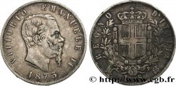 ITALIA 5 Lire Victor Emmanuel II 1873 Milan