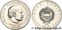HUNGRíA 100 Forint Ignác Semmelweis 1968 Budapest