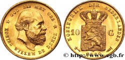 PAESI BASSI 10 Gulden Guillaume III, 2e type 1880 Utrecht