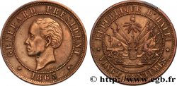 HAÏTI 20 Centimes président Geffrard 1863 Heaton