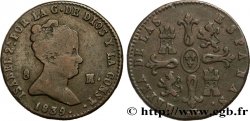 ESPAGNE 8 Maravedis Isabelle II 1839 Ségovie TB+ 