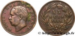 PORTUGAL 20 Réis Louis Ier (Luis) 1884  XF 