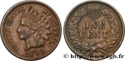 UNITED STATES OF AMERICA 1 Cent tête d’indien, 3e type 1893 Philadelphie
