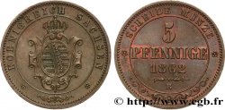 GERMANY - SAXONY 5 Pfennige 1862 Dresde
