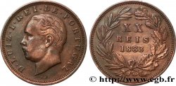PORTUGAL 20 Réis Louis Ier 1883 