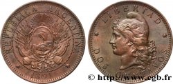 ARGENTINA 2 Centavos “Liberté” 1891 