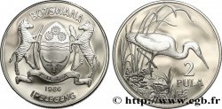 BOTSWANA 2 Pula Proof aigrette 1986  FDC 