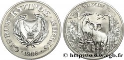 CHYPRE 1 Pound Proof bouquetins 1986  SPL 