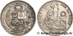 PÉROU 1 Sol “Liberté” 1871 Lima TTB 