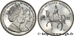 ISOLE VERGINI BRITANNICHE 1 Dollar Proof reine Élisabeth II 2012 Pobjoy Mint