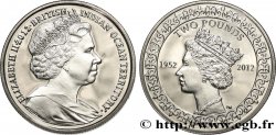 TERRITOIRE BRITANNIQUE DE L OCÉAN INDIEN 2 Pounds Élisabeth II - Jubilé de diamant 2012 Pobjoy Mint