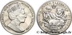 TERRITORIO BRITANNICO DELL OCEANO INDIANO 2 Pounds Proof Élisabeth II - Jubilé de saphir 2018 Pobjoy Mint