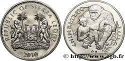 SIERRA LEONA 1 Dollar Proof chimpanzé 2010 Pobjoy Mint