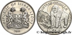 SIERRA LEONE 1 Dollar Proof Gorille des montagnes 2011 