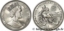 ILE DE MAN 1 Crown Proof Élisabeth II - 90e anniversaire du Tourist Trophy - Omobono Tenni 1997 Pobjoy Mint